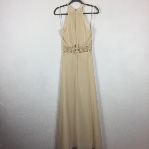 NWT Jarlo London ASOS Cream Aden Maxi Dress Lace Insert Waist Size XS/8 - Picture 11 of 12